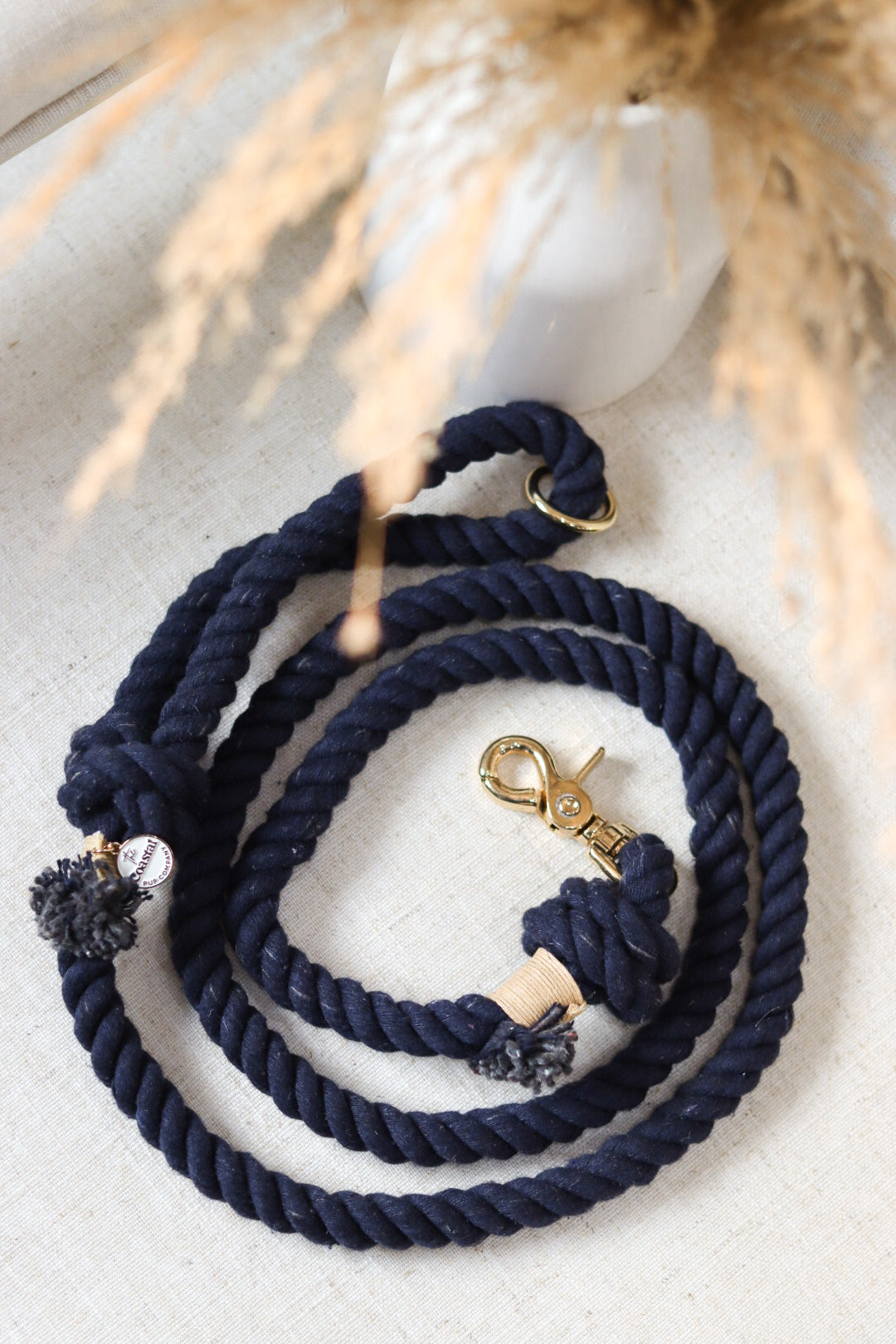 Navy Blue Rope Leash
